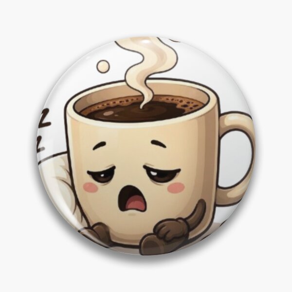 Item preview, Tired Coffee Mug Yawning – Cute Sleepy Morning Caffeine Cartoon designed and sold by Northern Glow Art.