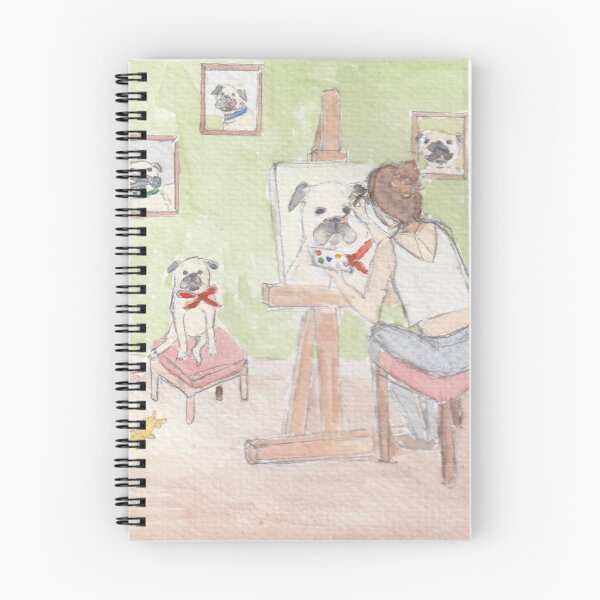 Item preview, Painting a muse (pugs) designed and sold by San-shine-arts.