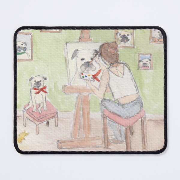 Item preview, Painting a muse (pugs) designed and sold by San-shine-arts.