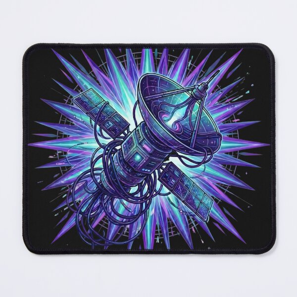 Item preview, Synth Voyage Space Satellite Cosmic Neon designed and sold by Tel A Pet.