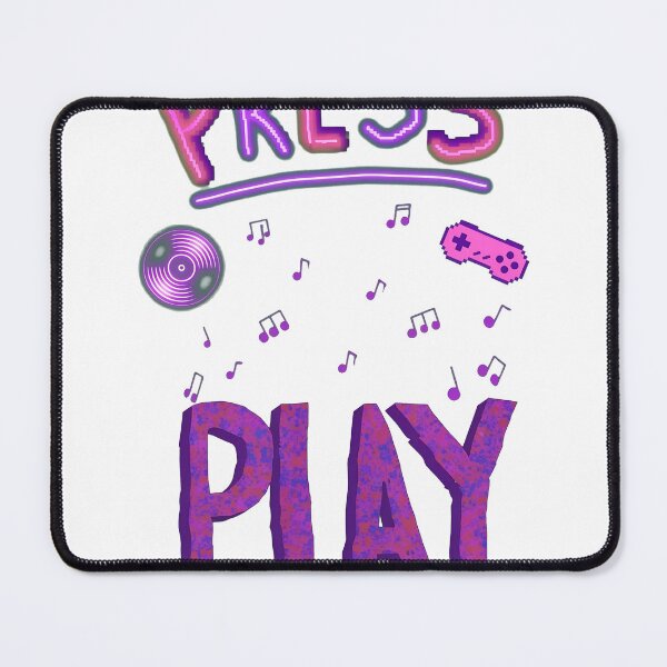 Item preview, Press Play Music Notes Hand Drawn designed and sold by msolgray.