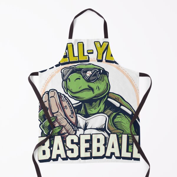 Item preview, Shell Yeah Baseball Turtle T-Shirt | Funny Baseball Mascot Retro Sports Graphic designed and sold by Vvmd.