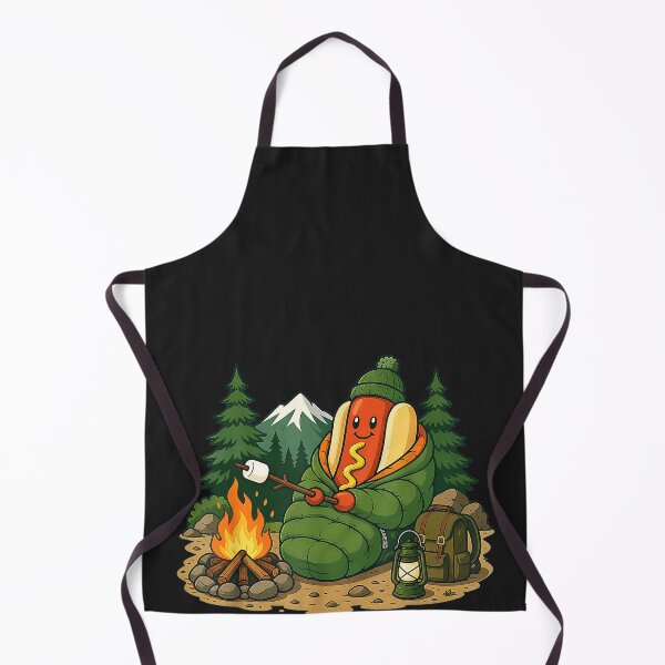 Item preview, Camping Dog Funny Camping Hotdog Cartoon Sausage Camper designed and sold by CriseldaBruning.