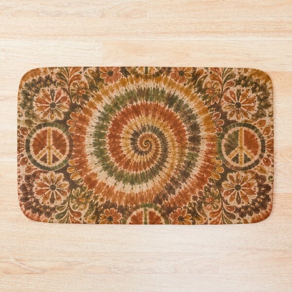 Item preview, Earth Tone Peace Sign Tie Dye Bohemian Hippie designed and sold by PinUpPizzazz.