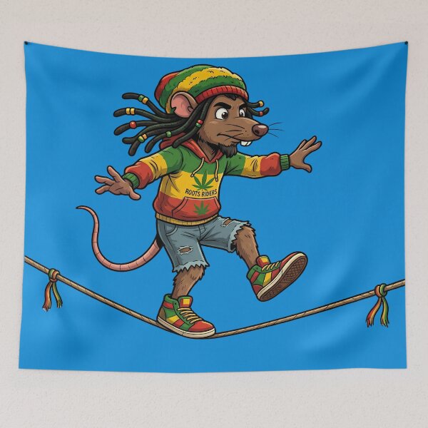 Item preview, Reggae Rat Roots Rider Tightrope Walker designed and sold by digitalbob60.