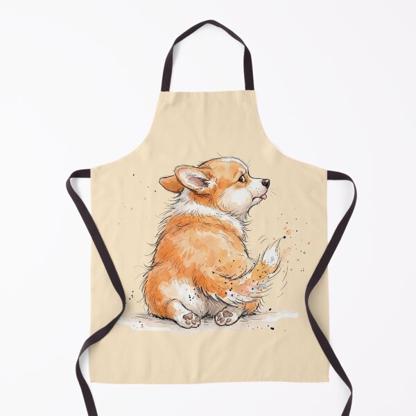 Item preview, Cute Grumpy Corgi Puppy Pouting Back Turned Art designed and sold by BreezifyDesignStudio.