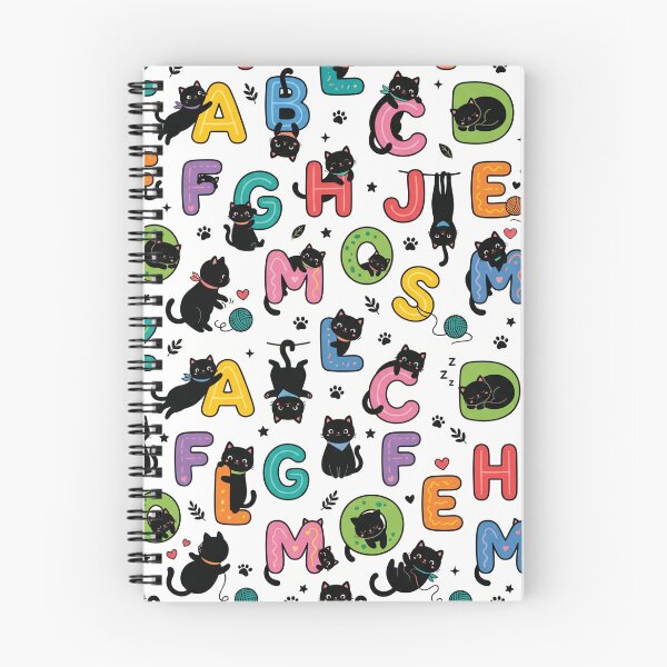 Item preview, Cute Cats Hanging From Letters Pattern | Playful Alphabet Design designed and sold by Rovano.