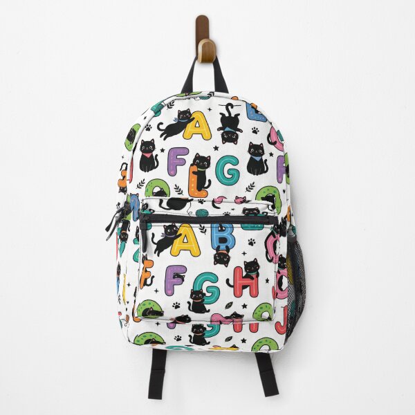 Item preview, Cute Cats Hanging From Letters Pattern | Playful Alphabet Design designed and sold by Rovano.