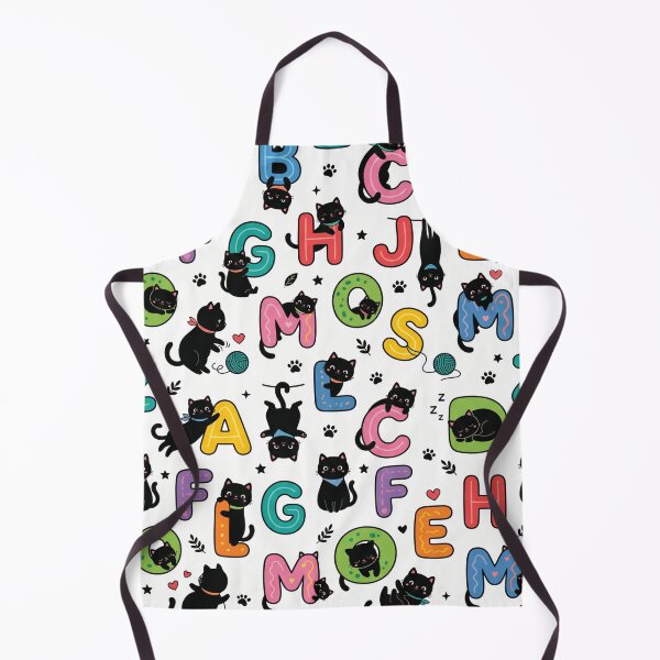 Item preview, Cute Cats Hanging From Letters Pattern | Playful Alphabet Design designed and sold by Rovano.