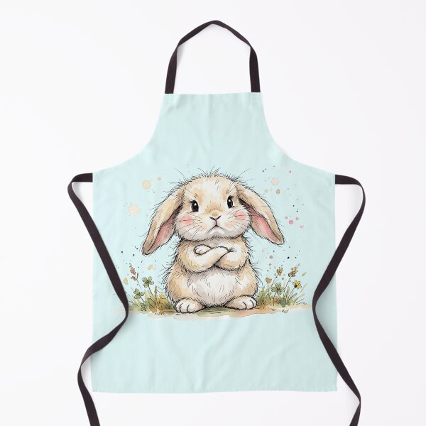 Item preview, Cute Angry Bunny Rabbit Crossing Arms Grumpy Art designed and sold by BreezifyDesignStudio.