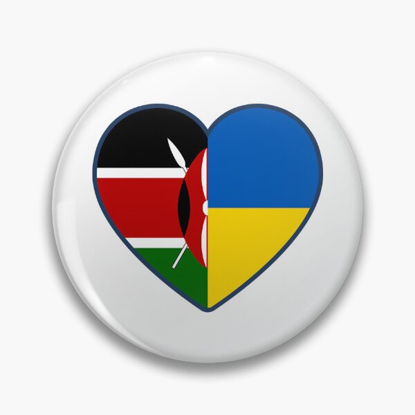 Item preview, Kenya Ukraine | 2 Nations 1 Heart designed and sold by sublimesun.