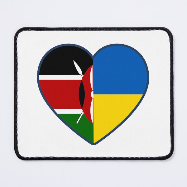Item preview, Kenya Ukraine | 2 Nations 1 Heart designed and sold by sublimesun.