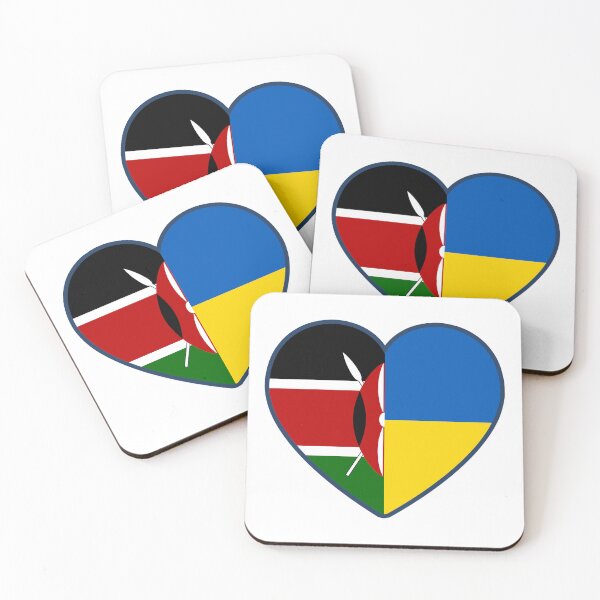 Item preview, Kenya Ukraine | 2 Nations 1 Heart designed and sold by sublimesun.
