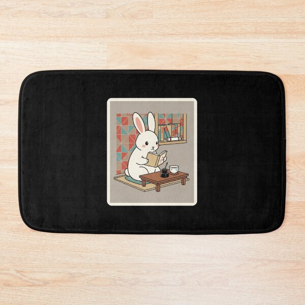 Item preview, Cute Reading Bunny in Cozy Study Corner designed and sold by JordynLadukeg65.