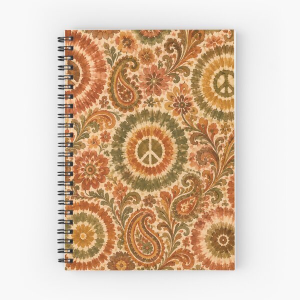 Item preview, Earth Tone Peace Sign Tie Dye Bohemian Hippie designed and sold by PinUpPizzazz.