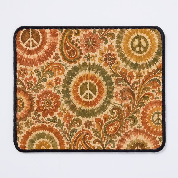 Item preview, Earth Tone Peace Sign Tie Dye Bohemian Hippie designed and sold by PinUpPizzazz.