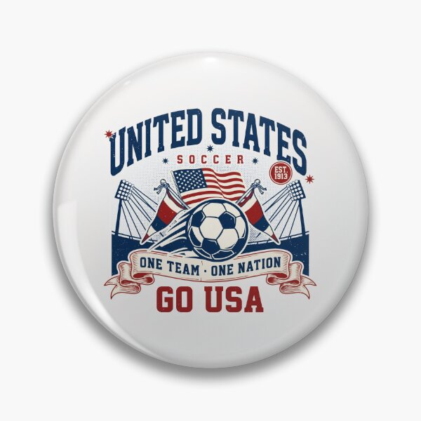 Item preview, USA Soccer Pride Vintage Supporter Design designed and sold by Shadryx.