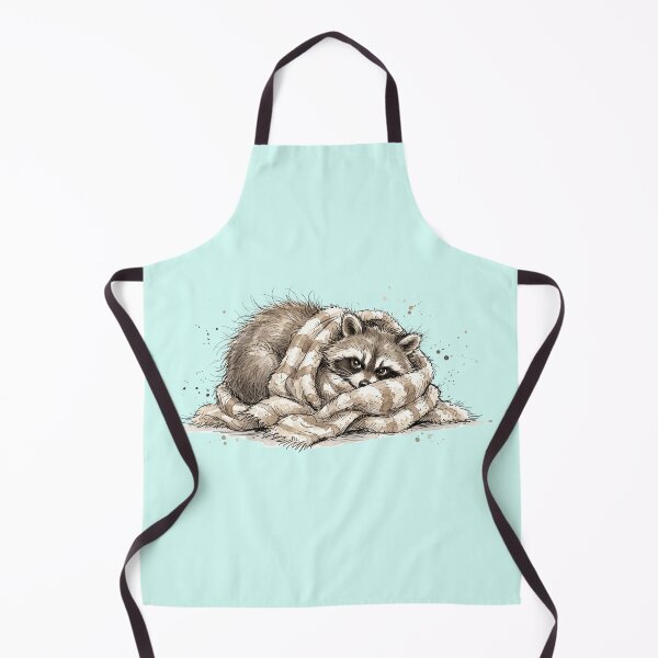 Item preview, Cute Moody Raccoon Wrapped in Blanket Blanket Burrito Art designed and sold by BreezifyDesignStudio.
