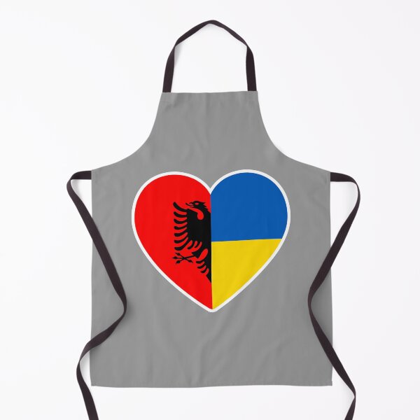 Item preview, Albania Ukraine | 2 Nations 1 Heart designed and sold by sublimesun.