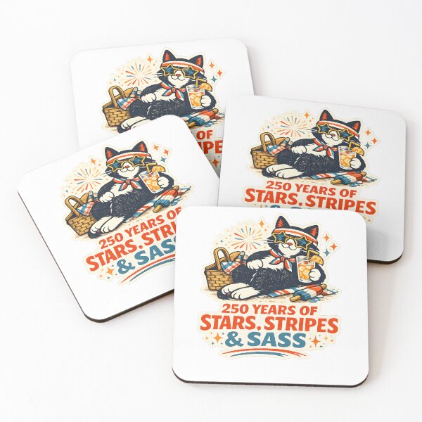 Item preview, Sassy Tuxedo Cat Patriotic Picnic designed and sold by RexNoise.
