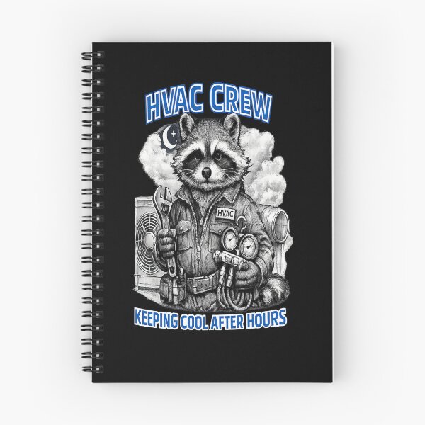 Item preview, HVAC Funny Racoon Technician - AC Repair Tech Design designed and sold by FrozenHeat97.