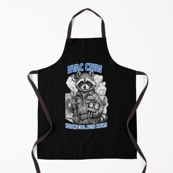 Item preview, HVAC Funny Racoon Technician - AC Repair Tech Design designed and sold by FrozenHeat97.