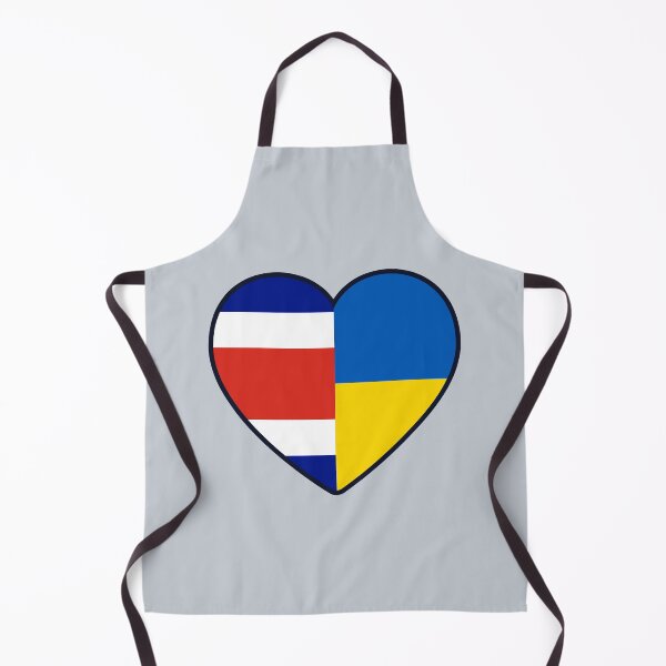 Item preview, Costa Rica Ukraine | 2 Nations 1 Heart designed and sold by sublimesun.
