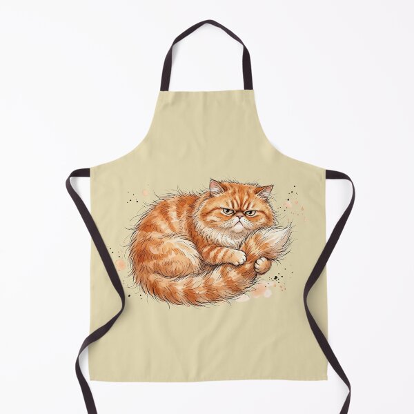 Item preview, Cute Angry Fluffy Ginger Cat Grumpy Moody Art designed and sold by BreezifyDesignStudio.