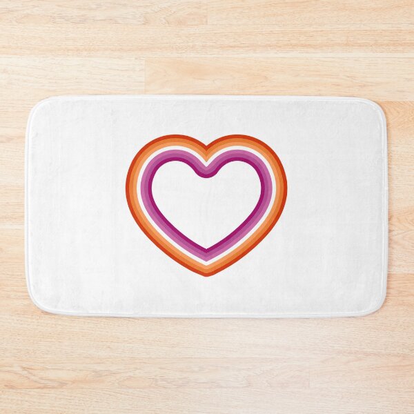 Item preview, Lesbian Flag Heart Shaped designed and sold by LGBTQ+ Owned and Illustrated Merch to Feed Your Gay Soul.