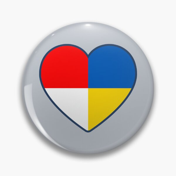 Item preview, Indonesia Ukraine | 2 Nations 1 Heart designed and sold by sublimesun.