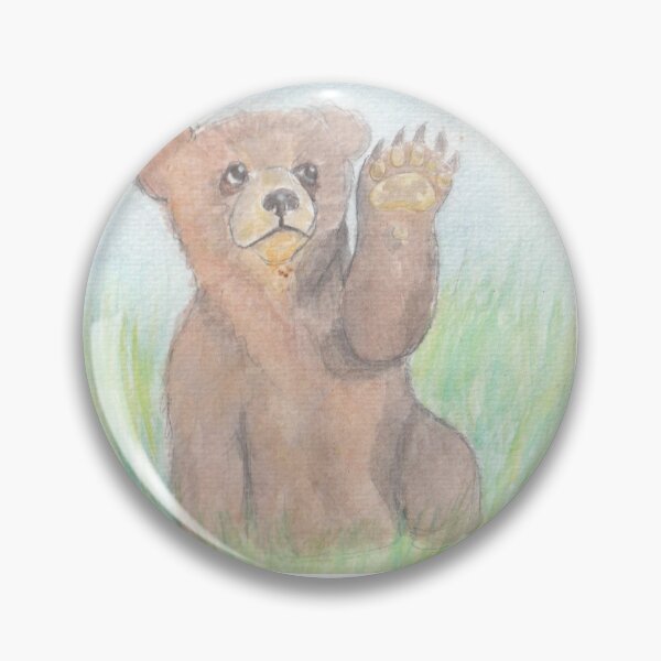 Item preview, Watercolor of a bear cub designed and sold by San-shine-arts.