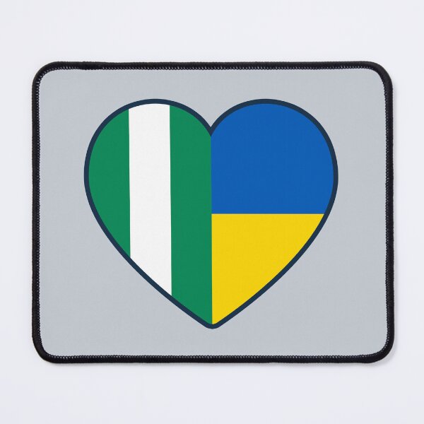 Item preview, Nigeria Ukraine | 2 Nations 1 Heart designed and sold by sublimesun.