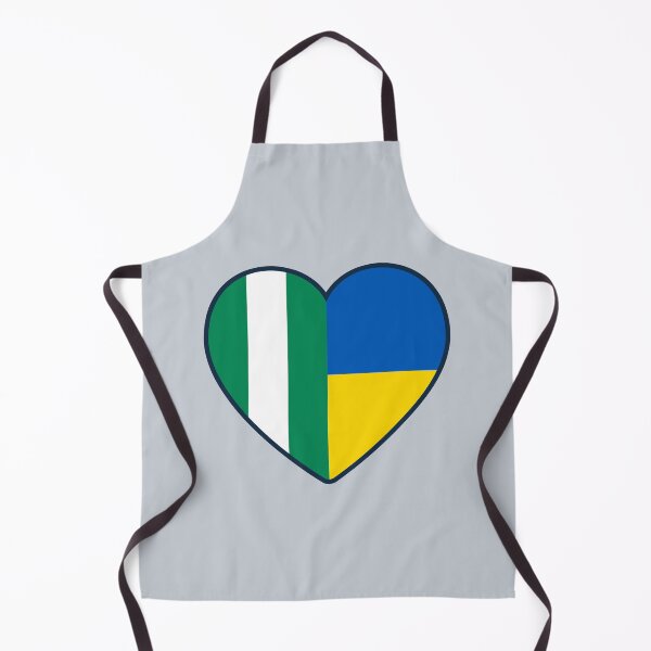 Item preview, Nigeria Ukraine | 2 Nations 1 Heart designed and sold by sublimesun.