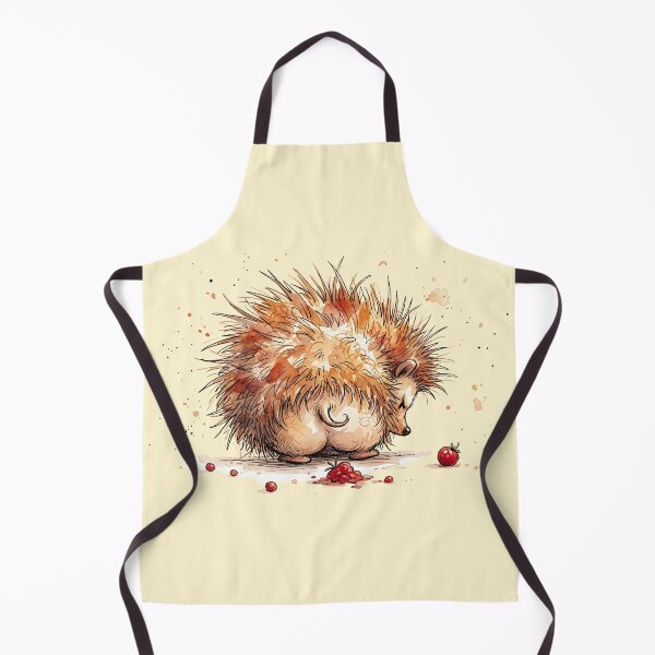 Item preview, Cute Grumpy Hedgehog Turning Back Funny Moody Art designed and sold by BreezifyDesignStudio.