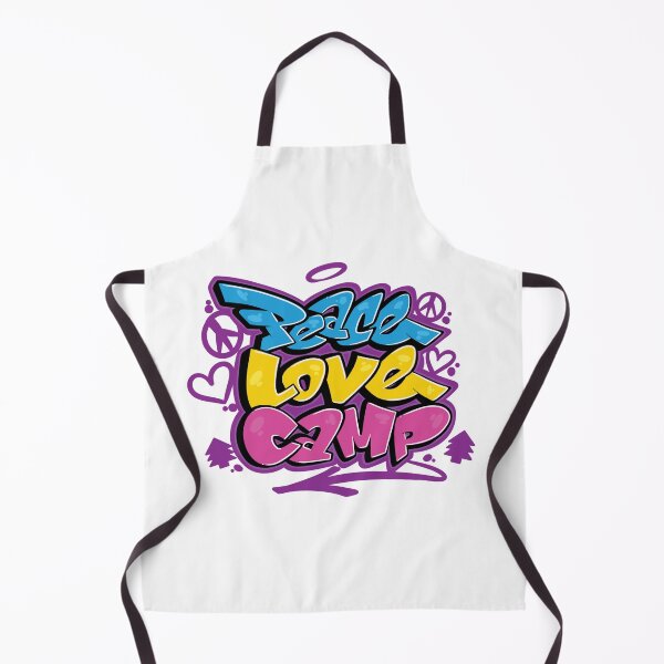 Item preview, PEACE LOVE CAMP HAND LETTERED GRAFFITI designed and sold by KUSTOM CAMP CREATIVES.