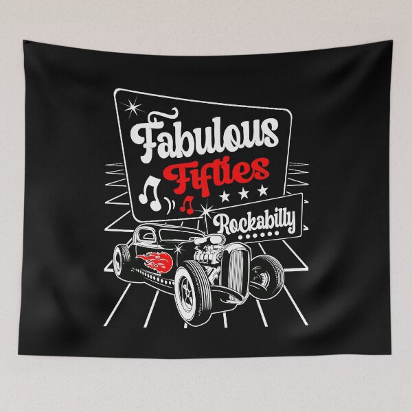 Item preview, Rockabilly Hot Rod 50s Sock Hop Party Retro Rock and Roll designed and sold by MemphisCenter.