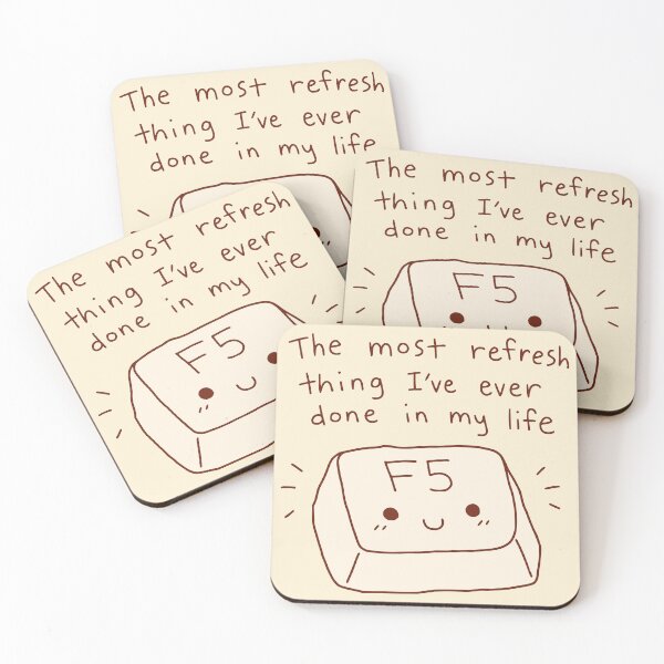 Item preview, Funny F5 Refresh Key Kawaii Tech designed and sold by Doodlywood.