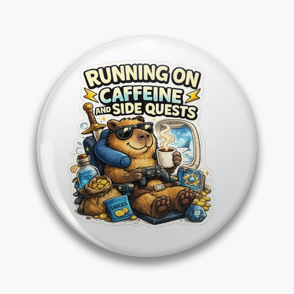 Item preview, Running On Caffeine And Side Quests designed and sold by BadIdeaFactory.