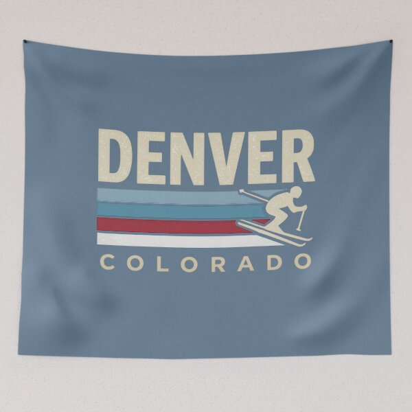 Item preview, Denver Colorado Retro Skiing Design designed and sold by LuloCreative.