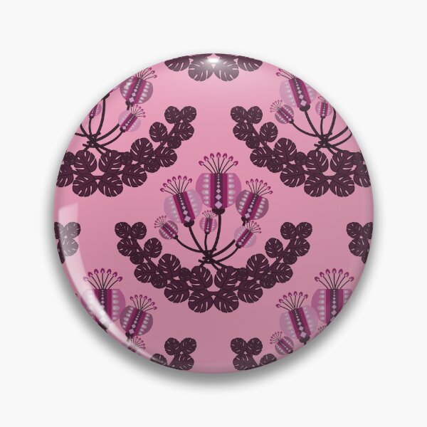 Item preview, Pink Folk Flower Seamless Pattern designed and sold by PowerAntShop.