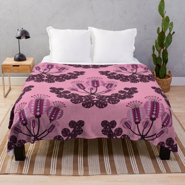 Item preview, Pink Folk Flower Seamless Pattern designed and sold by PowerAntShop.