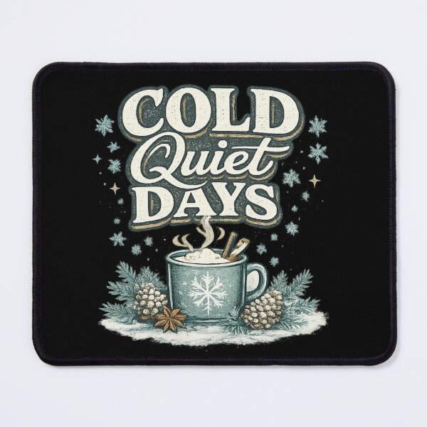Item preview, Cold Quiet Days Hoodie – Cozy Winter Streetwear Graphic Tee for Slow Living and Winter Aesthetic Lovers designed and sold by PhylonBoxx.