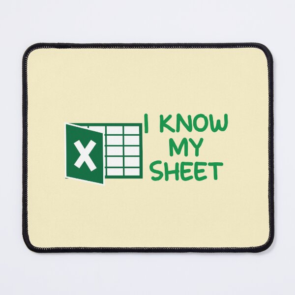 Item preview, I know my sheet spreadsheet financial pun designed and sold by fluffyfamcraft.