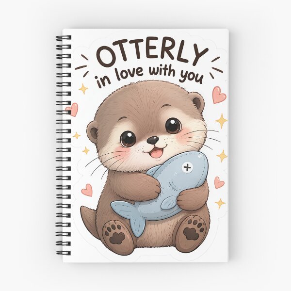 Item preview, Otterly In Love With You Cute Otter Sticker | Kawaii Animal designed and sold by Mohitt09.