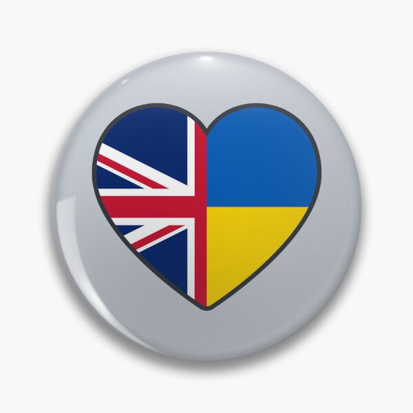 Item preview, United Kingdom Ukraine | 2 Nations 1 Heart designed and sold by sublimesun.
