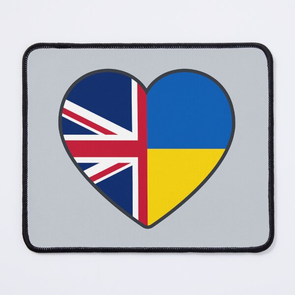Item preview, United Kingdom Ukraine | 2 Nations 1 Heart designed and sold by sublimesun.