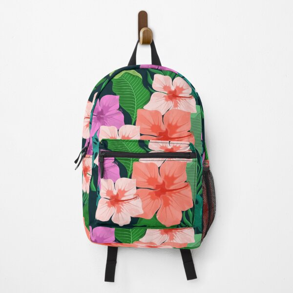 Item preview, Tropical Peach Pink Hues Floral And Leaves Design designed and sold by DEC02.