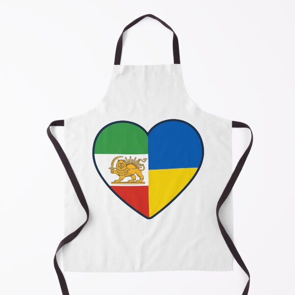 Item preview, Free Iran Ukraine | 2 Nations 1 Heart designed and sold by sublimesun.