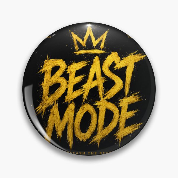 Item preview, BEAST MODE Gold Typography Streetwear designed and sold by KAIGEN7.