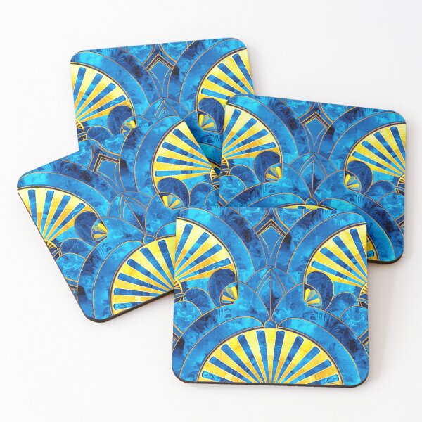 Item preview, Art Deco Royal Blue And Golden Hues Design designed and sold by DEC02.